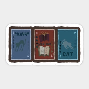 Open A BOOK summon a CAT Sticker